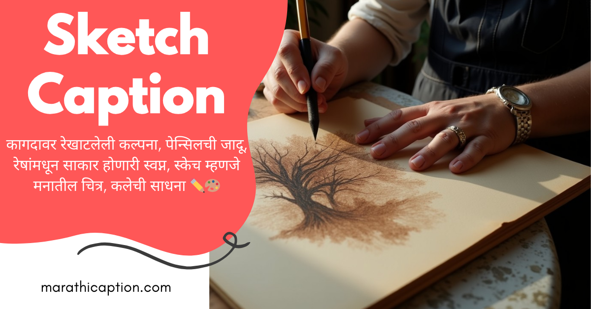 sketch caption in marathi